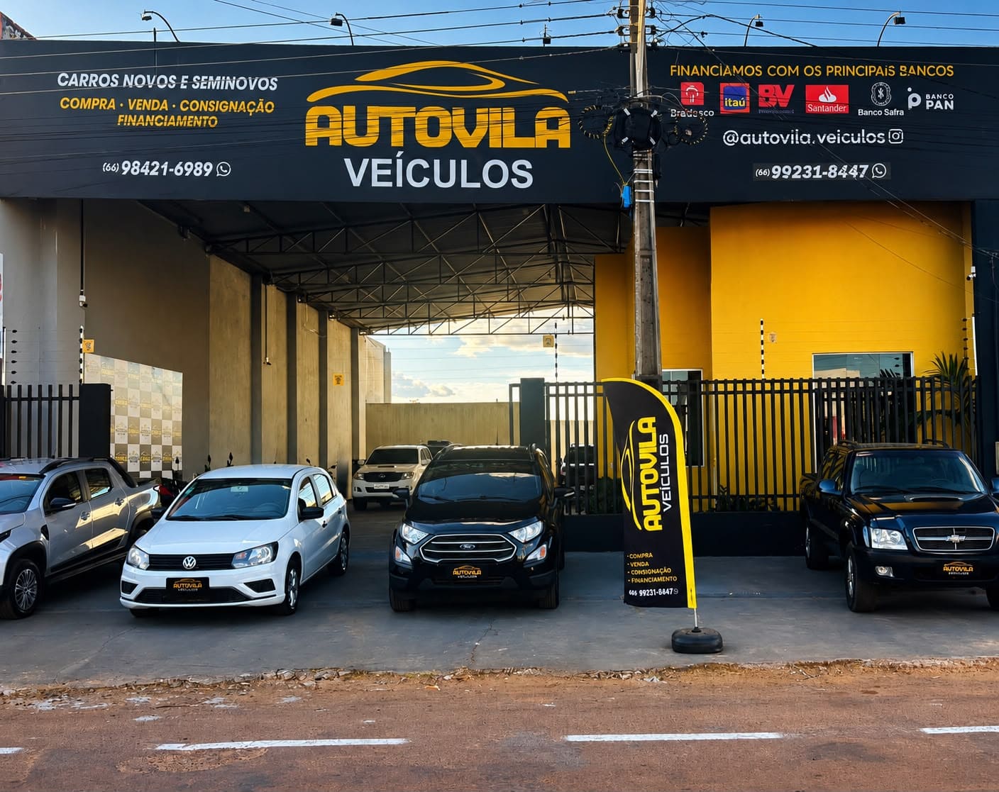 Fachada da loja AUTO VILA VEÍCULOS
